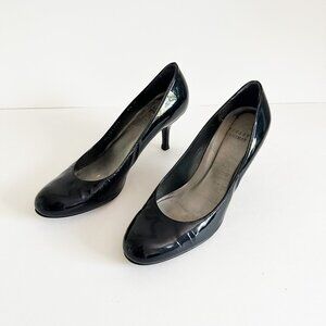 Stuart Weitzman - Patent Leather Round Toe Pump